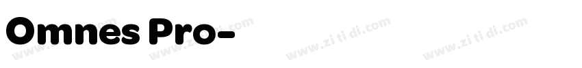 Omnes Pro字体转换